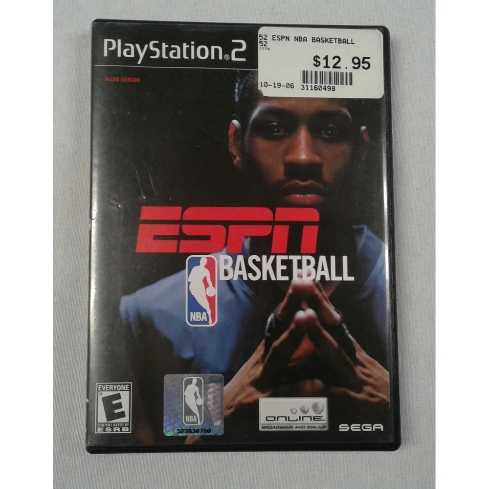 Espn NBA Basketball - Sony Playstation 2 (PS2) Video Game